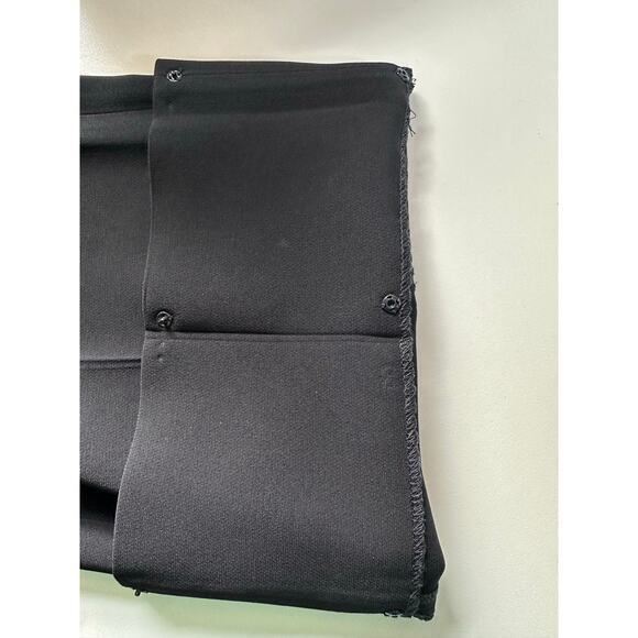 MM Lafleur Black Trouser Slacks Relaxed Straight Leg Sz 6 Adjustable Hem Career - Picture 3 of 13